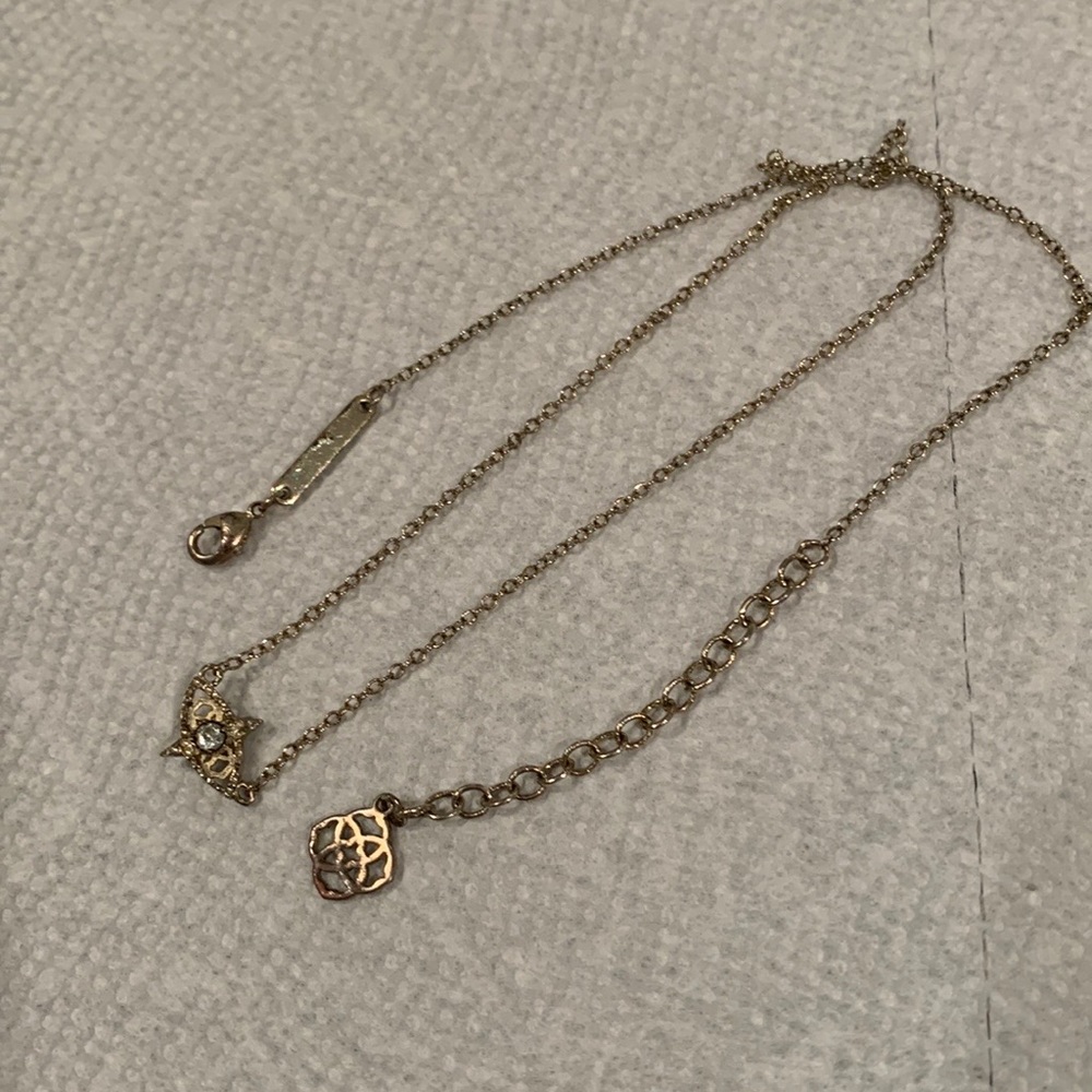 Kendra Scott gold evil eye necklace